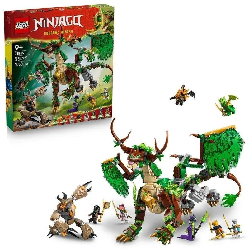 Set costruzione LEGO 71859 Dragone della Vita Ninjago 8 minifigure 1050 pezzi