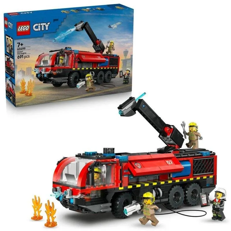 Camioncino dei pompieri LEGO 60499 City 4 minifigure braccio estintore 360°