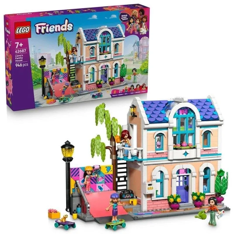 Casa delle Bambole LEGO 42687 Friends con 4 Minipersonaggi, Animali e Accessori