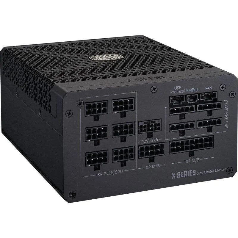 Fonte di Alimentazione Cooler Master X Silent Edge Platinum 1100W 80+ Platinum Fanless Modulare