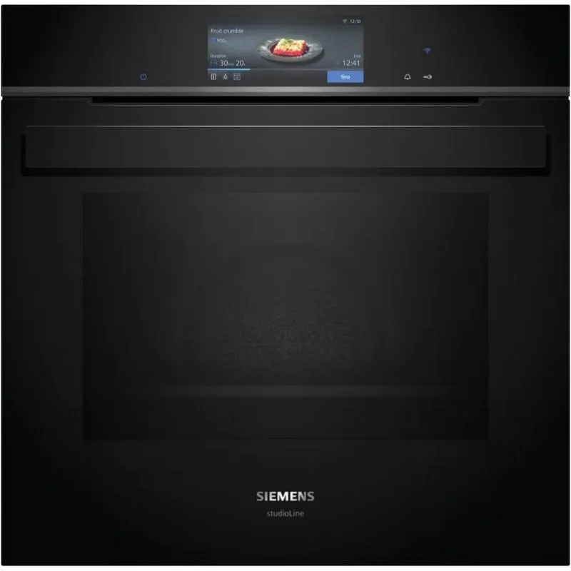 Horno elettrico Siemens iQ700 HB978GMB1 71 litri Inox Nero autopulente pirolitico