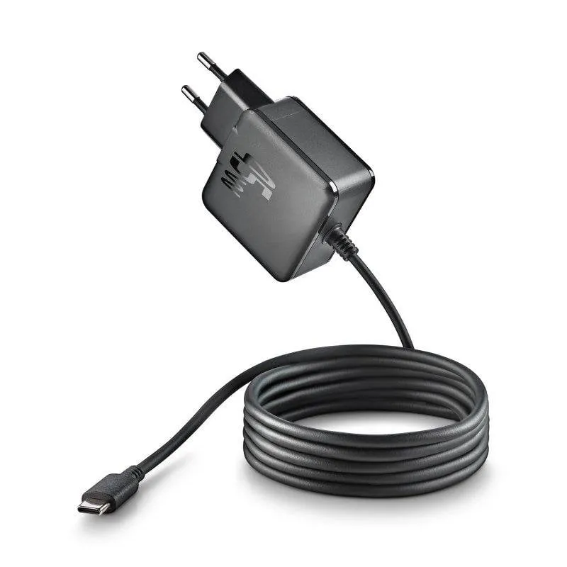 Caricatore NGS GAN45W-C USB-C 45W GaN PD 3.0 universale cavo 1,5 m nero