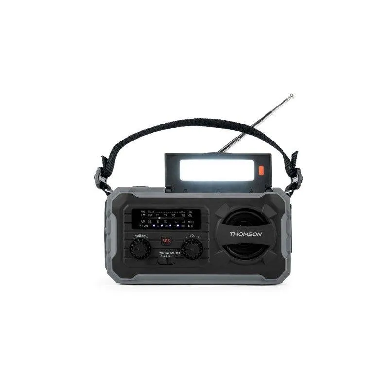 Radio Thomson RT280G Emergenza Solare Dinamo 4000mAh FM/AM Torcia SOS