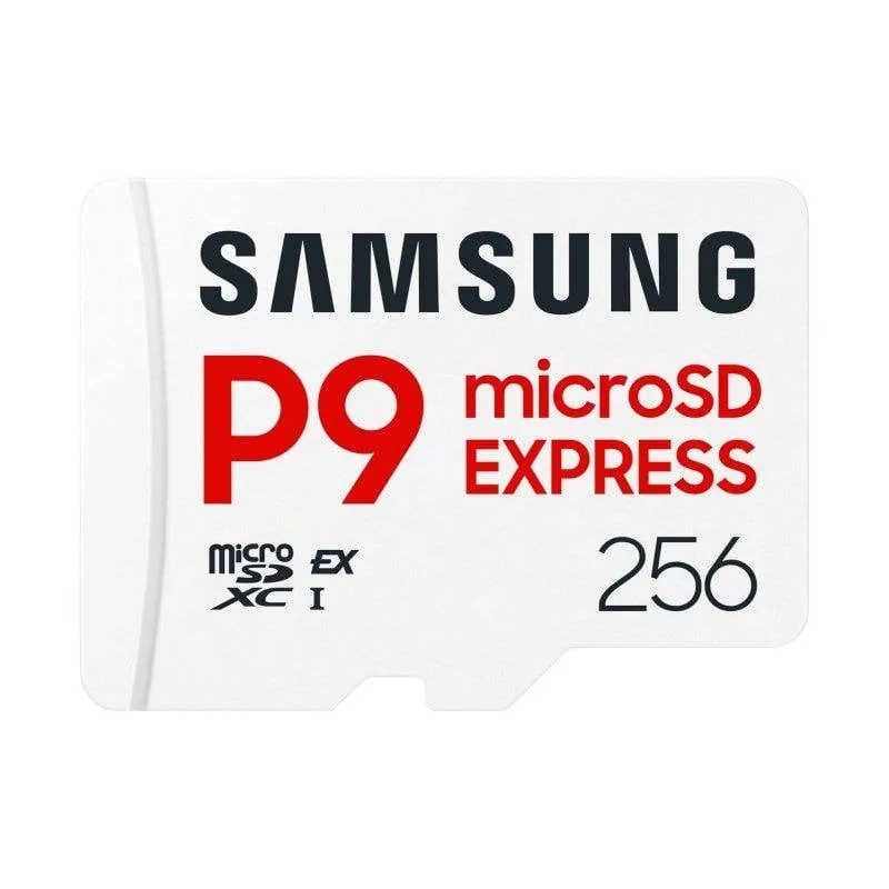 Scheda microSD Samsung P9 Express MB-MK256T 256GB 800MB/s U3 V30 A1 Bianca