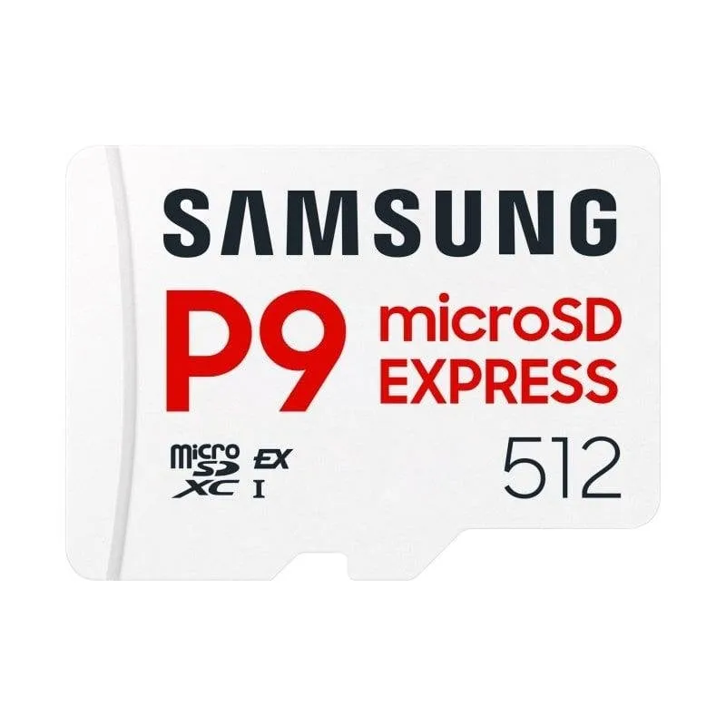 Scheda microSD Samsung P9 Express MB-MK512T 512GB 800MB/s U3 V30 A1 Bianca
