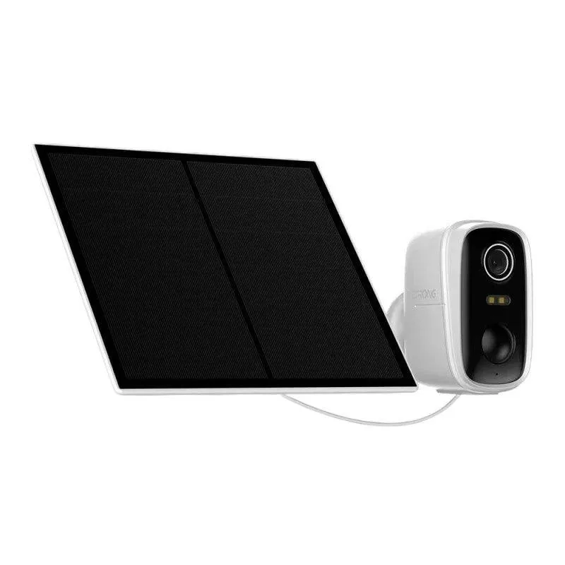 Videocamere di sorveglianza Strong Falky 2KS 2K Visione Notturna Esterna Pannello Solare Controllo Vocale Audio Bidirezionale