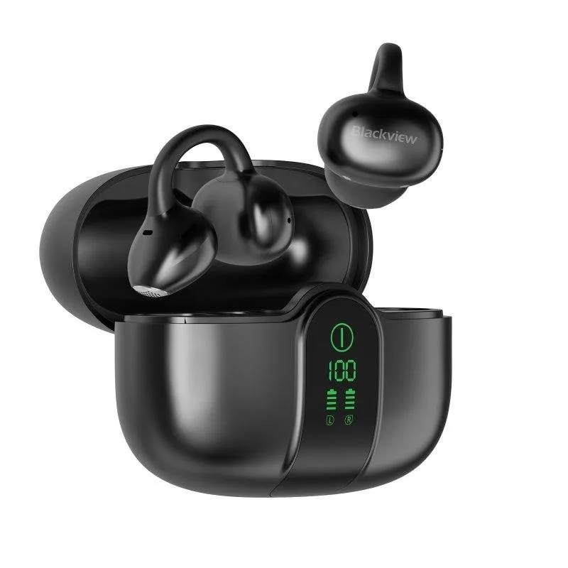 Auricolari Blackview AirBuds 15 wireless Bluetooth con riduzione rumore ENC e IPX5 neri
