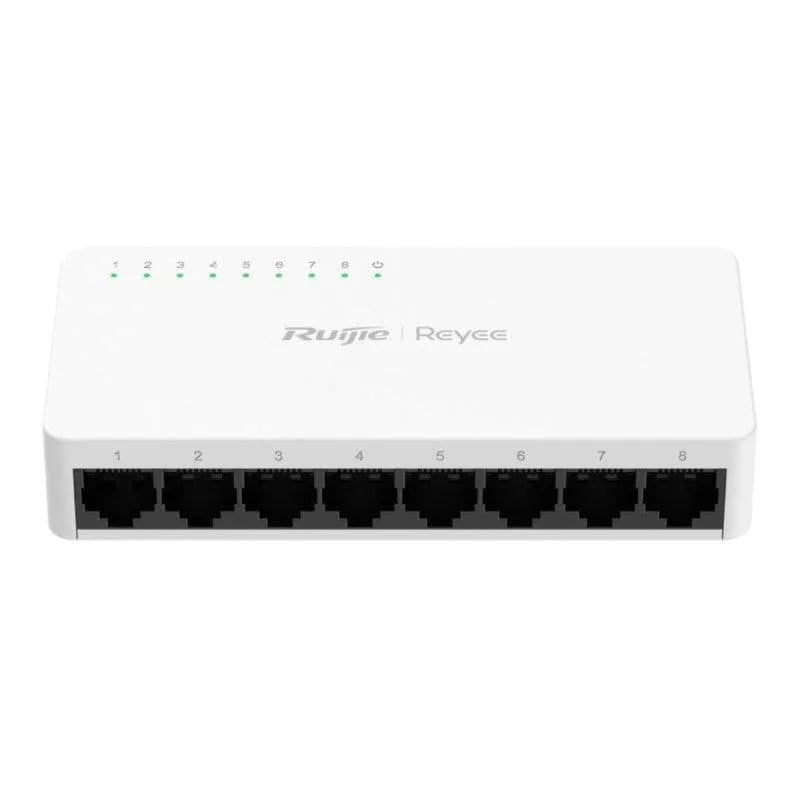 Switch Ruijie RG-ES08F 8x RJ45 10/100Mbps Bianco Plug and Play