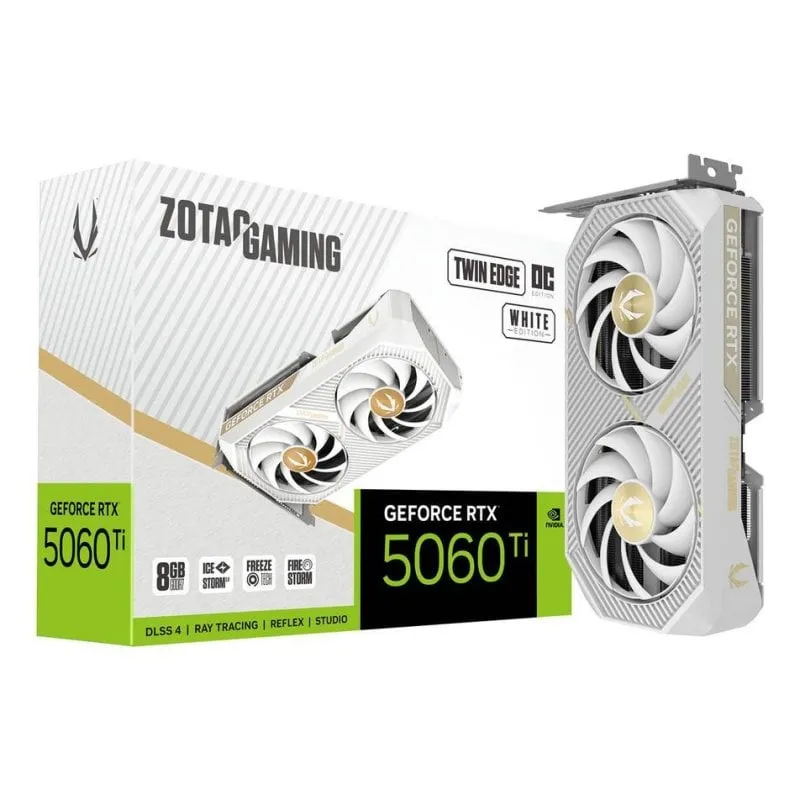 Scheda Grafica Zotac GeForce RTX 5060 Ti Twin Edge OC 8GB GDDR7 Reflex 2 RTX AI DLSS4