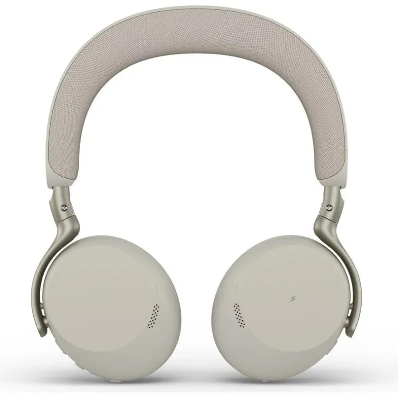 Auricolari Jabra Evolve3 75 wireless Bluetooth con Cancellazione Rumore, microfono e USB-C, grigio caldo