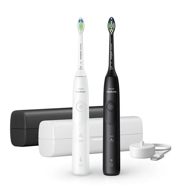 Spazzolino Sonico Philips Sonicare Series 5500 HX7119/02 2 Modalità 2 Testine Sensore Pressione Timer Custodia