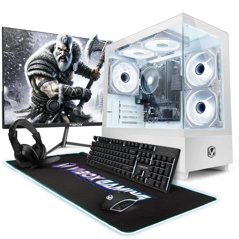 PC fisso Vibox I-54 AMD Ryzen 3 3200G 16GB 480GB SSD Radeon Vega 8 Windows 11 WiFi Monitor