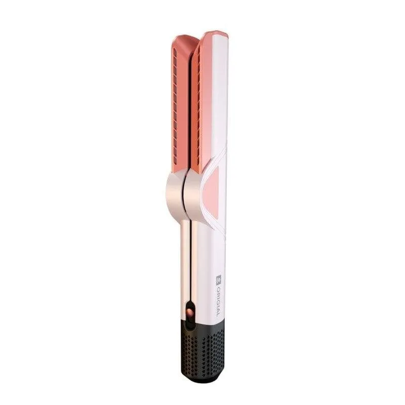Piastra per Capelli 2 in 1 Origial Care&Beauty Style 140ºC 4 Impostazioni Capelli Bagnati e Asciutti Rosa