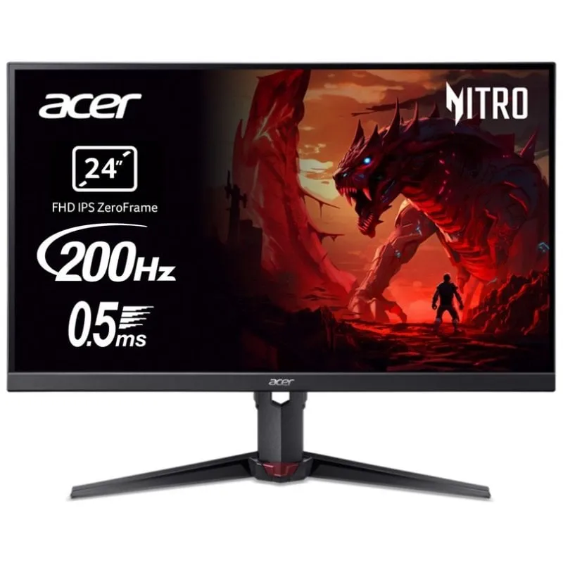 Monitor PC Acer XV240YX1BMIIPRX 23,8" FullHD 200Hz IPS Regolabile 0,5ms Altoparlanti