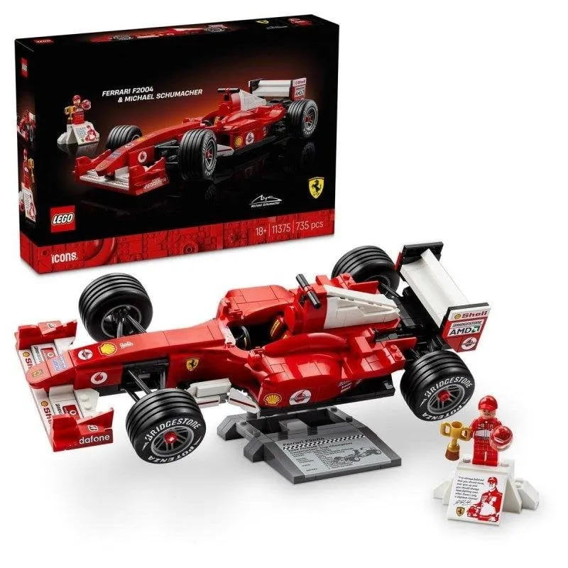 LEGO Icons Ferrari F2004 Y Michael Schumacher 11375 735 pezzi