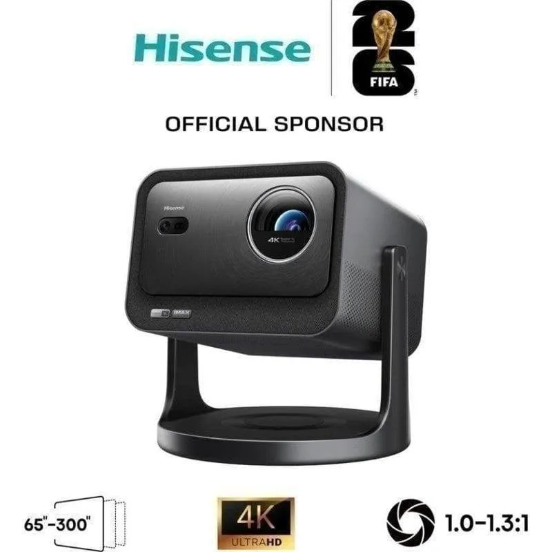Proiettore Hisense C3 UHD 4K 2500 Lúmenes 300" Laser DLP Smart TV JBL Portatile