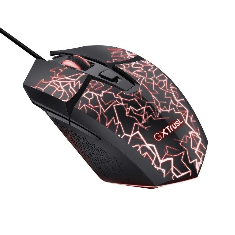 Mouse Trust GXT 113 Felox Gaming Cablato 6400 DPI Nero RGB 6 Tasti Programmabili