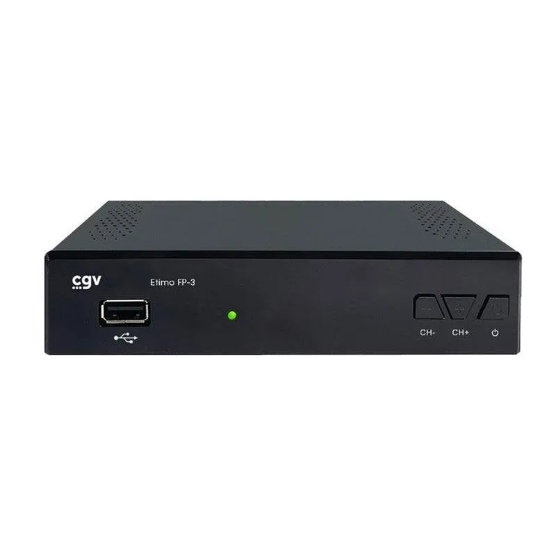 Ricevitore TDT CGV Etimo FP-3 DVB-T2 H.265/HEVC 1080p USB Recording