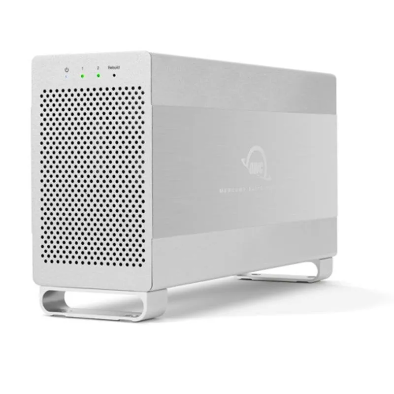 Box HDD OWC Mercury Elite Pro Dual 3.5 Pollici Alluminio Argento Ventola USB 3.0 eSATA