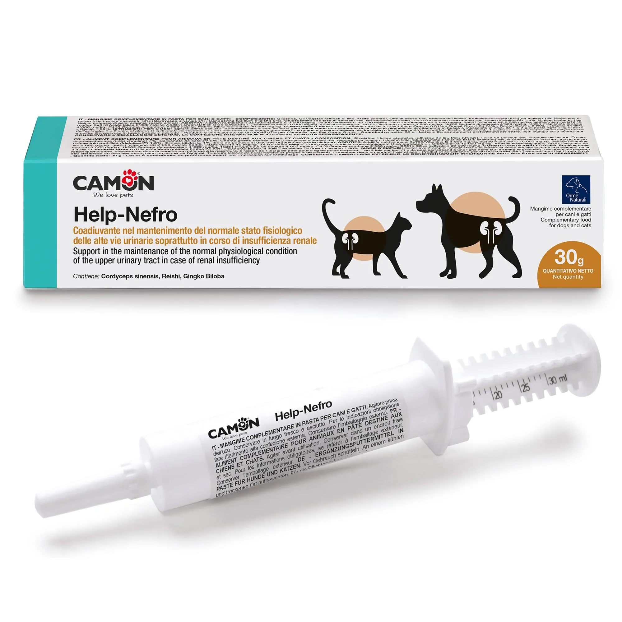 CAMON - Help-Nefro Pasta in Siringa da 30g, Insufficienza Renale