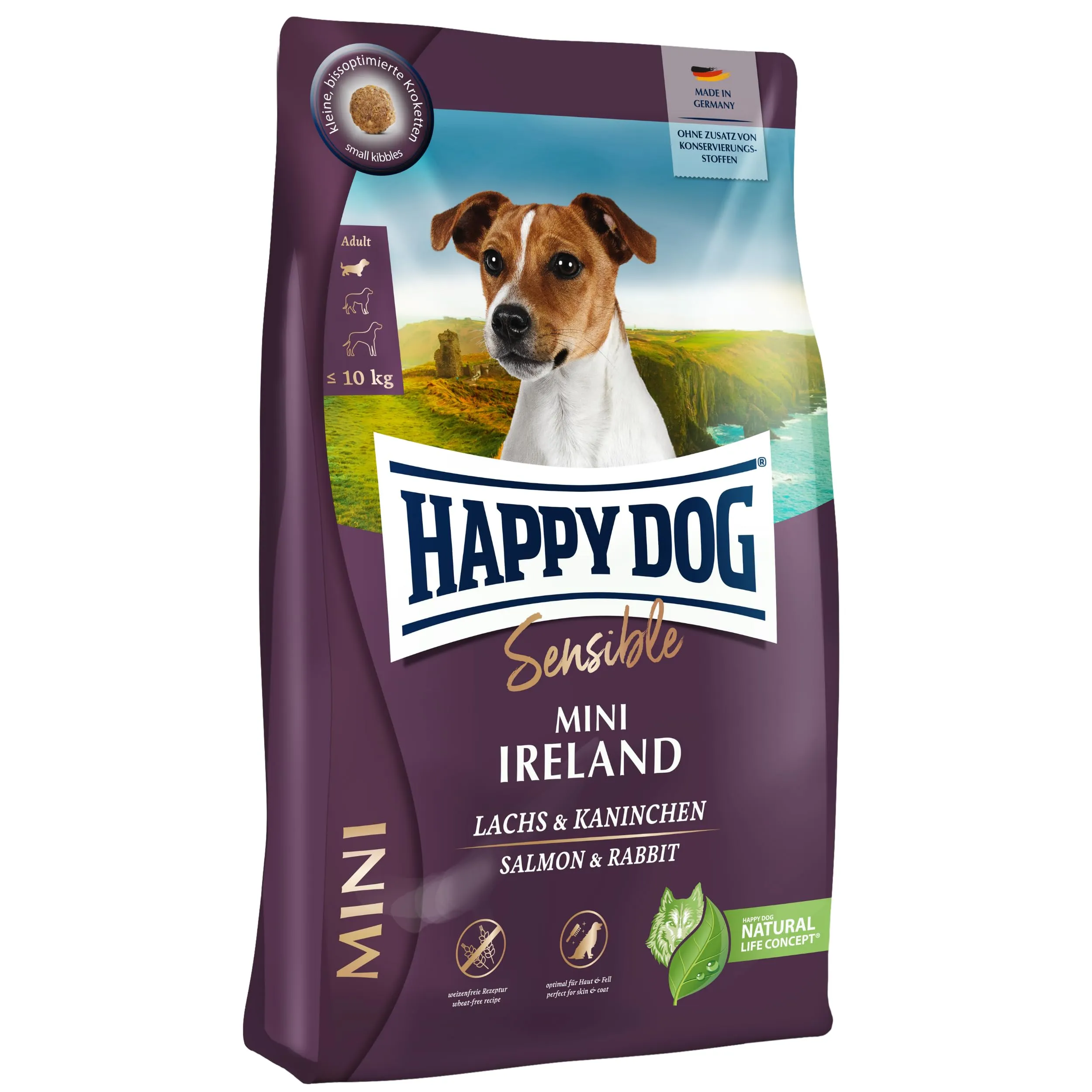 Happy Dog Sensible Mini Ireland Salmone & Coniglio, 10 kg