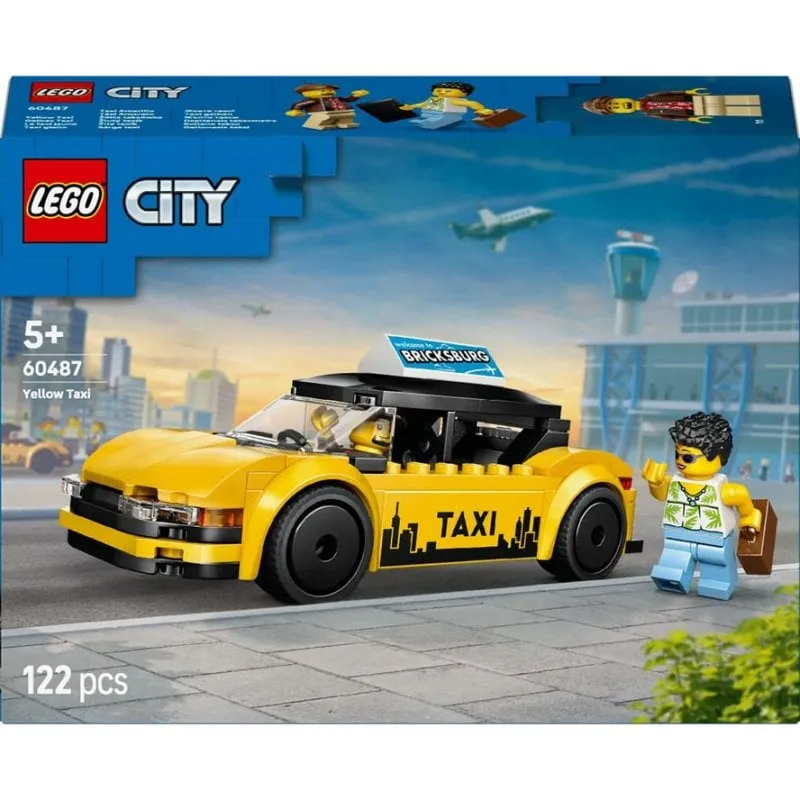 LEGO City Taxi Giallo 60487 122 pezzi