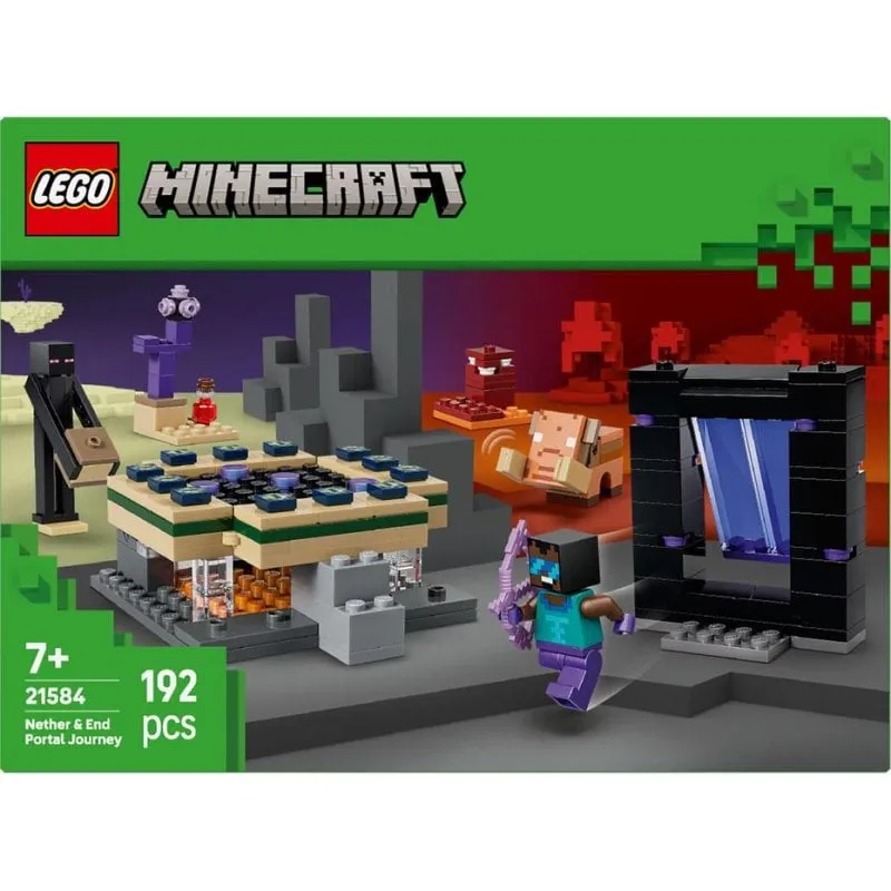 LEGO Minecraft Viaggio nel Nether e nell'End 21584 192 pezzi