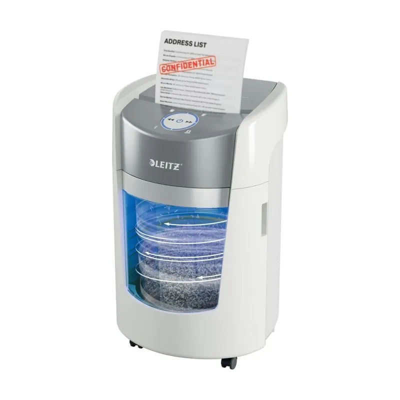 Trituratore di carta Leitz IQ OptiMax Small Office 350 microtaglio P-5 8 fogli 22 L