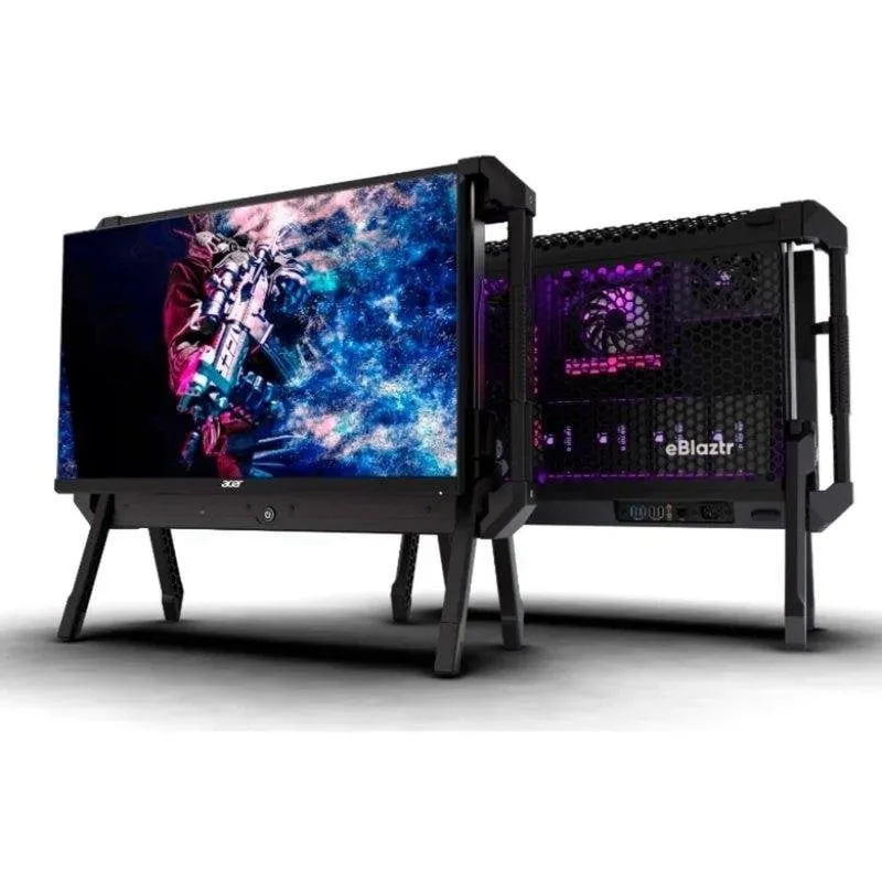 Chassis Desktop ITX eBlaztr EBL-BLA-STA-01 Alluminio Nero USB 3.2