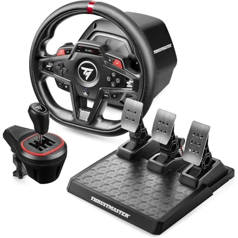 Volante Thrustmaster T248R Shifter Pack Force Feedback LCD Pedali T3PM TH8S