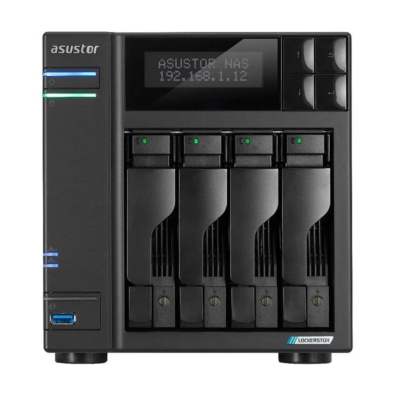 NAS desktop ASUSTOR 4 bay Intel Celeron N5105 4GB DDR4 2x2.5GbE ADM