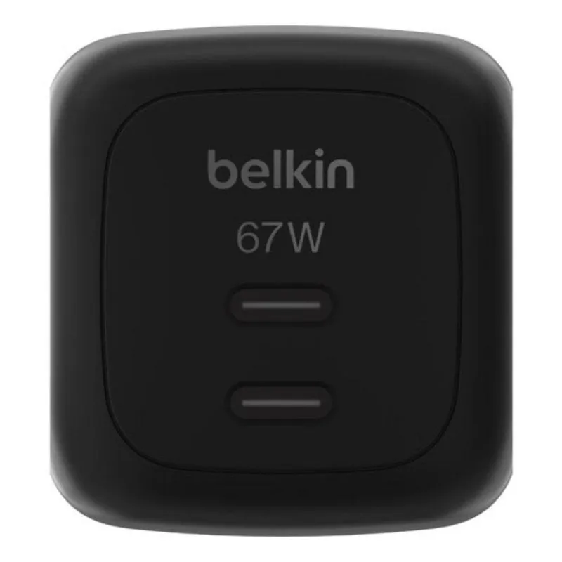 Caricatore Belkin WCH020kqBK GaN 67 W USB-C doppia ricarica rapida nero
