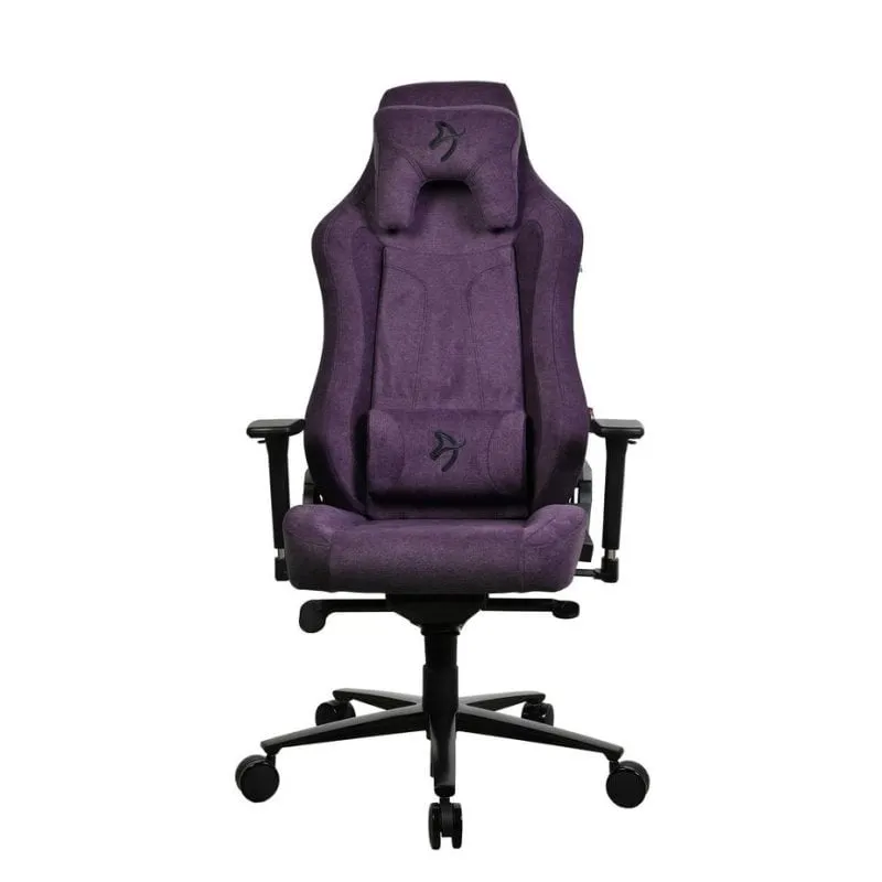 Sedia gaming Arozzi Vernazza SoftFabric viola base alluminio altezza extra