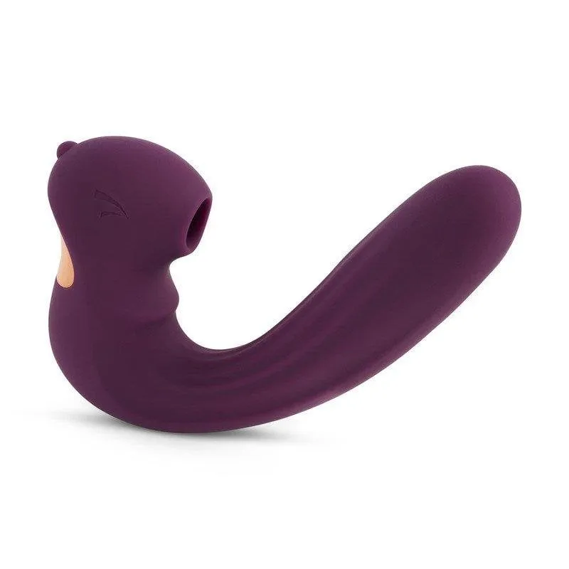 Vibratore Hugbox Clitoride e Punto G 15 Programmi Waterproof Silenzioso Viola