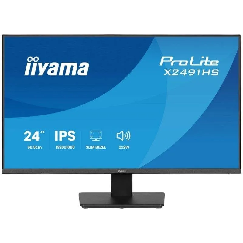 Monitor PC iiyama ProLite X2491HS-B1 24" FullHD 120Hz IPS 1ms Bordi Sottili