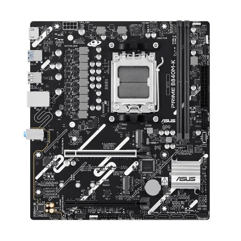 Schede Madri ASUS PRIME B840M-K B840 Socket AM5 DDR5 Micro ATX 2.5GbE RAID RGB