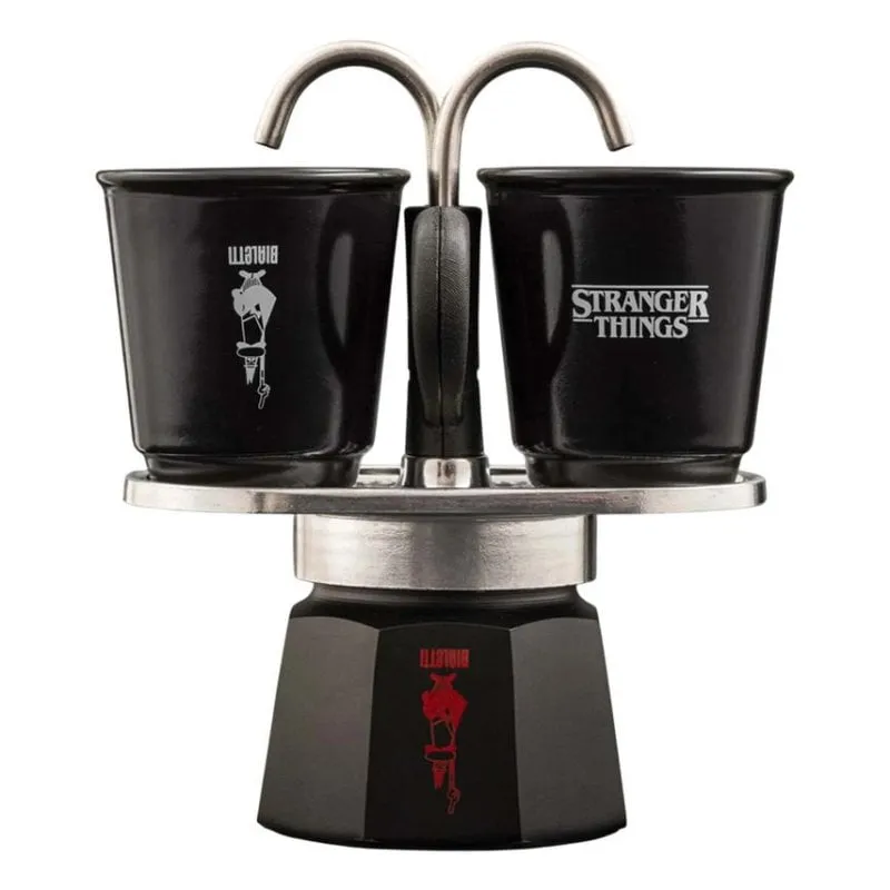 Caffettiera Moka Bialetti 0005408 90 ml 2 Tazze Acciaio Inox Rosso/Nero