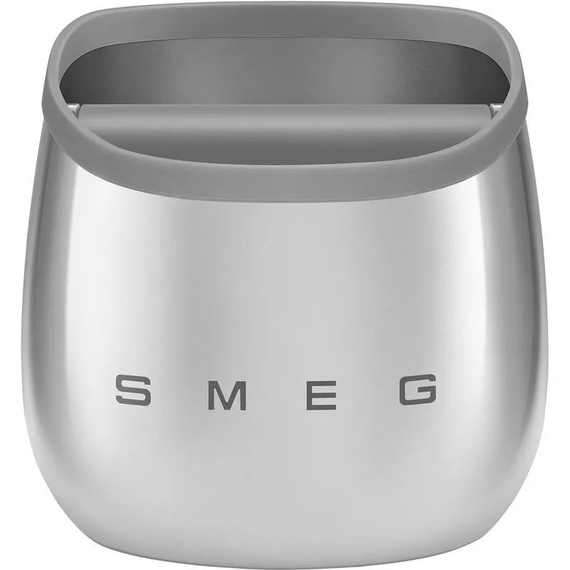 Knock box Smeg ECKB01 acciaio inox grigia base antiscivolo