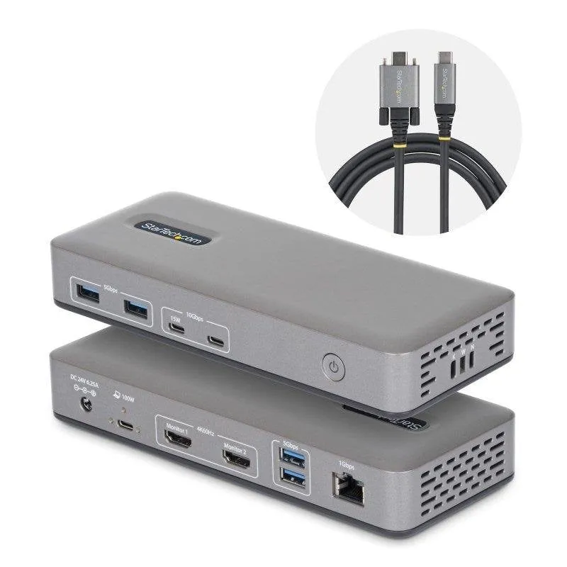 Docking Station StarTech USB-C 2 Monitor HDMI 4K 60Hz PD 100W