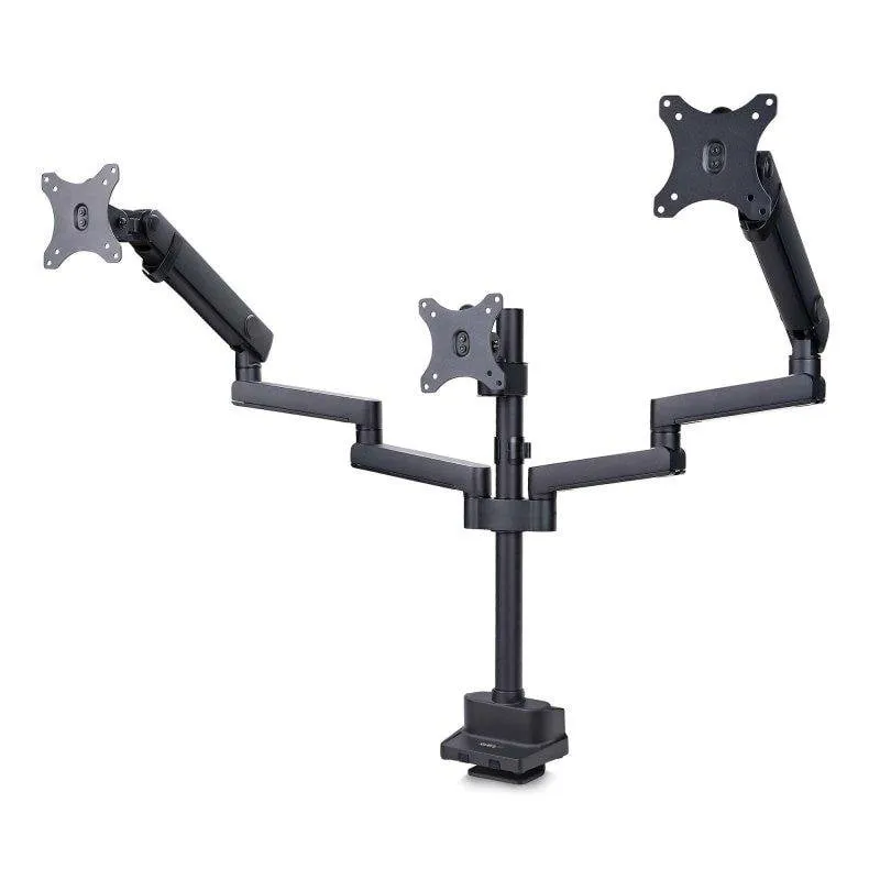 StarTech Supporto Monitor 3 Bracci da Tavolo 27" VESA 75x75 a 100x100 Max 21kg