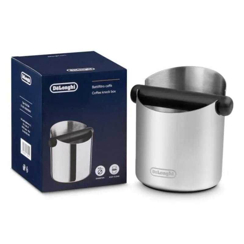 Contenitore fondi caffè DeLonghi DLSC084 acciaio inox antiscivolo