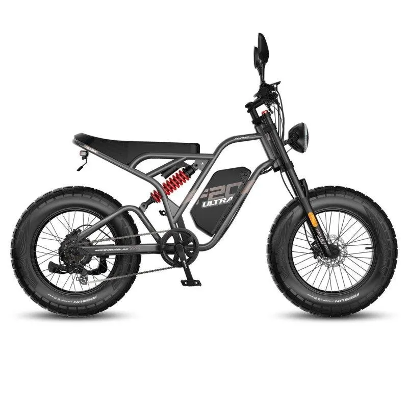 Bicicletta elettrica Fafrees F20 Ultra 750W 48V25Ah 20 pollici idraulica grigia