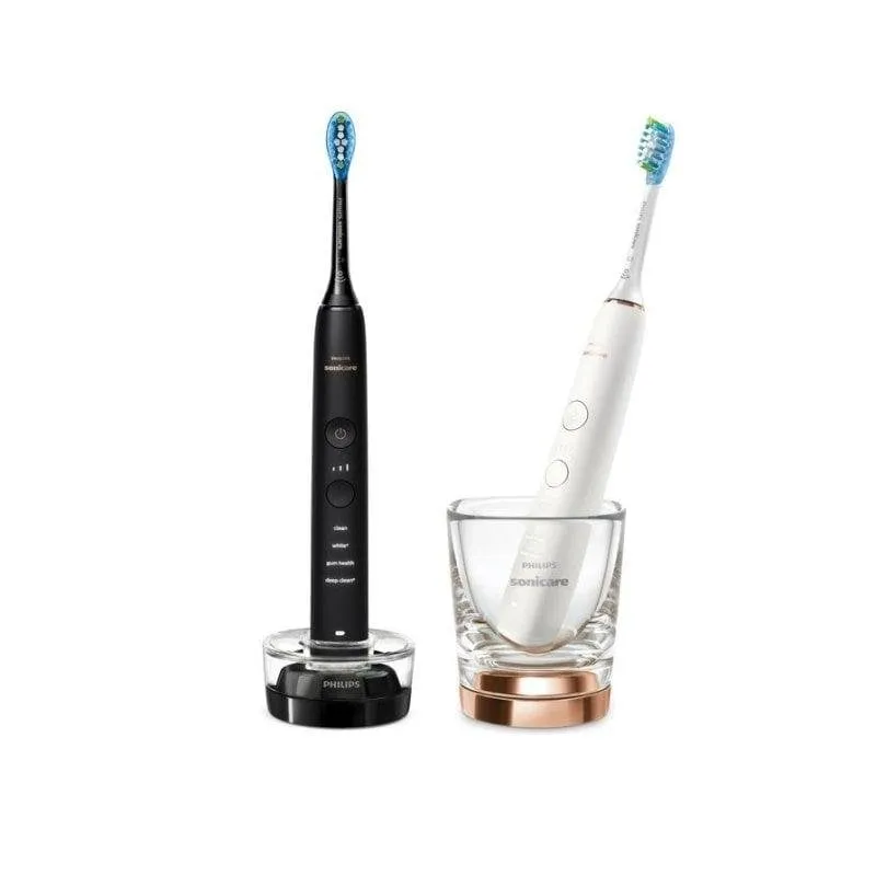 Spazzolino Sonico Philips Sonicare DiamondClean 9000 HX9914/57 5 Modalità 2 Testine App Sensore Pressione