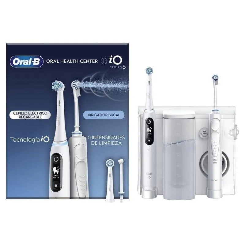 Spazzolino Elettrico Oscillante Oral-B iO6 OxyJet 5 Modalità 2 Testine Sensore Pressione Bluetooth Timer