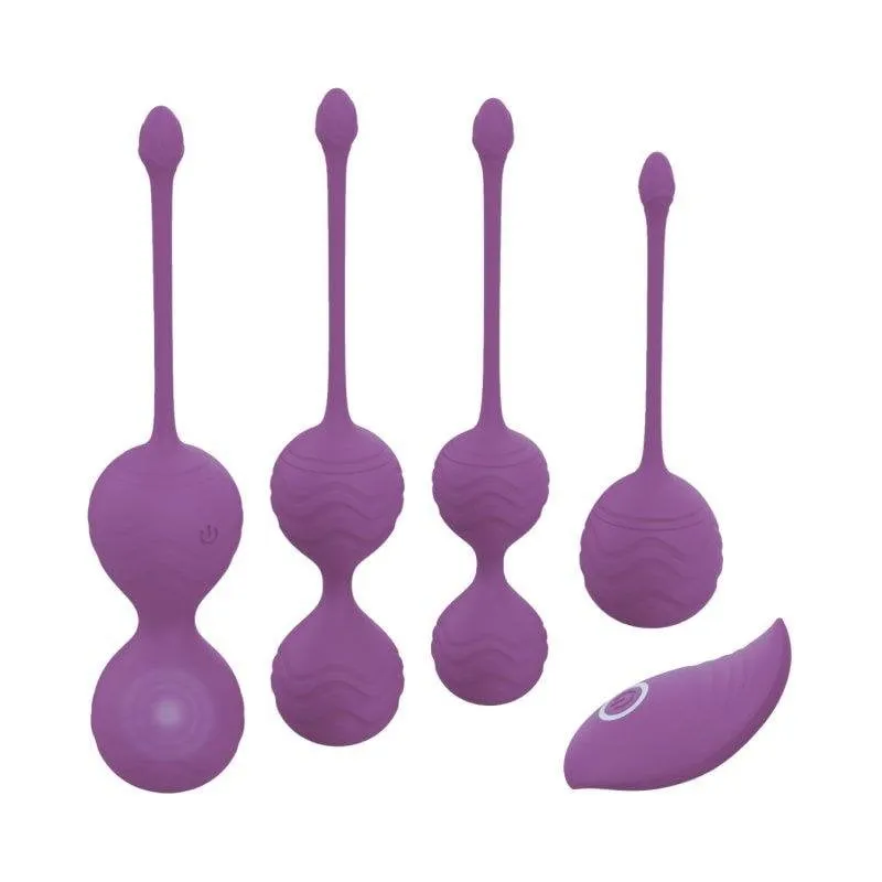 Palline vaginali Do You Erotic Eunice vibranti 10 modalita telecomando set 4 pesi