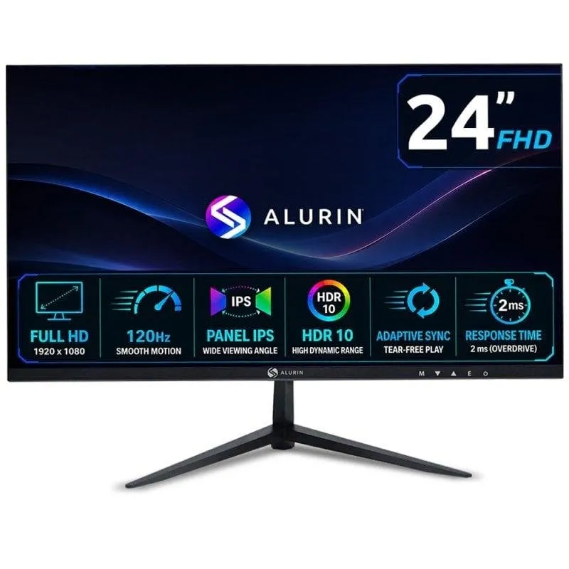 Monitor PC Alurin CoreVision 120IPSLite 24" FullHD 120Hz IPS HDR10 Adaptive Sync 2ms