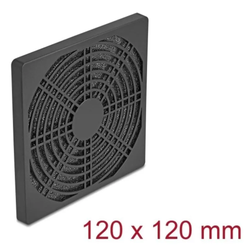 Griglia ventilatore Delock 67313 filtro rimovibile ABS 120 mm nero