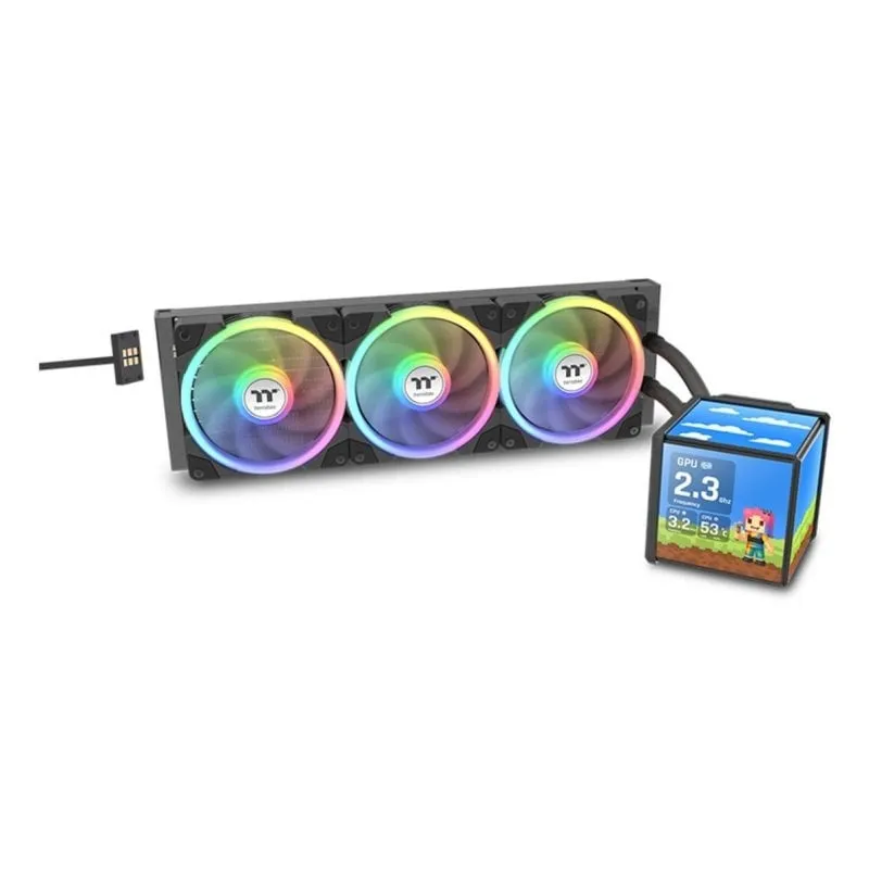 Refrigerazione Liquida Thermaltake MINECUBE 360 Ultra 360mm 3 Ventole ARGB LCD