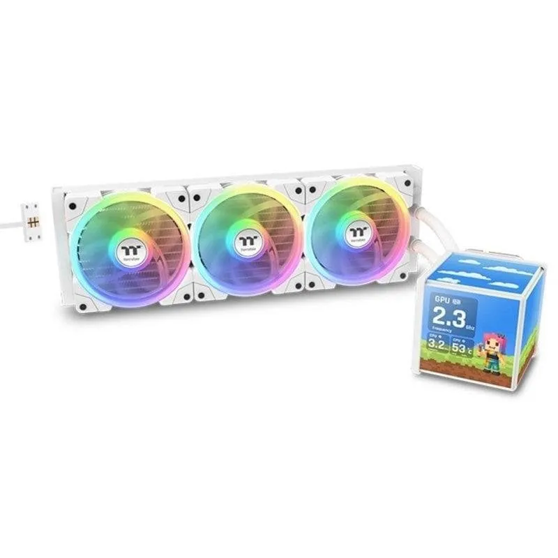 Raffreddamento a liquido Thermaltake MINECUBE 360 Ultra 3 ventole 360mm ARGB LCD silenzioso