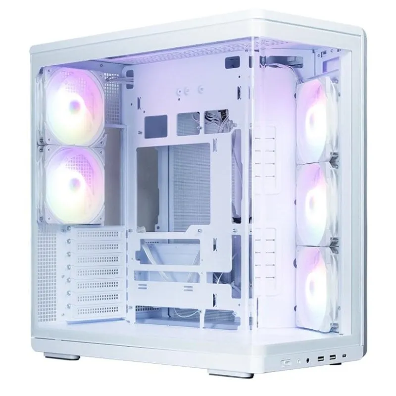 Torre ATX Zalman P60 White ARGB 5 ventole vetro temperato USB-C